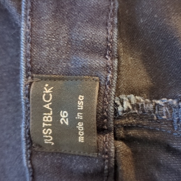 Just black jeans size 26 55%Rayon color Black - Picture 9 of 10